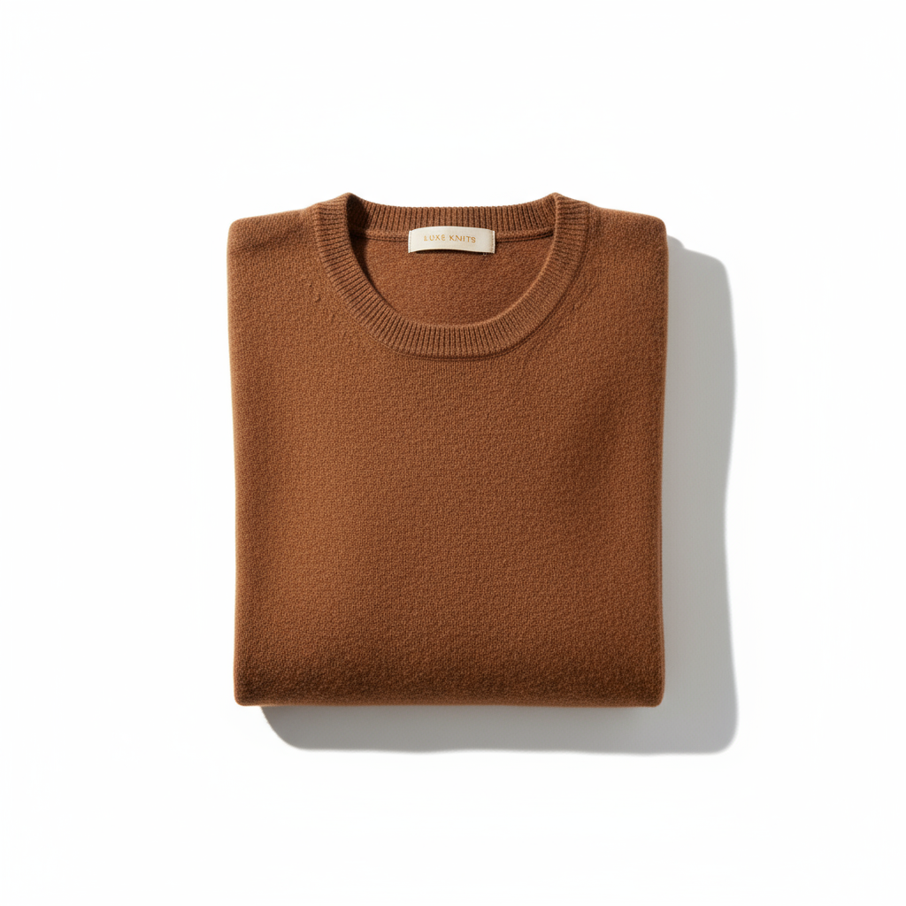 Свитер из кашемира коричневый