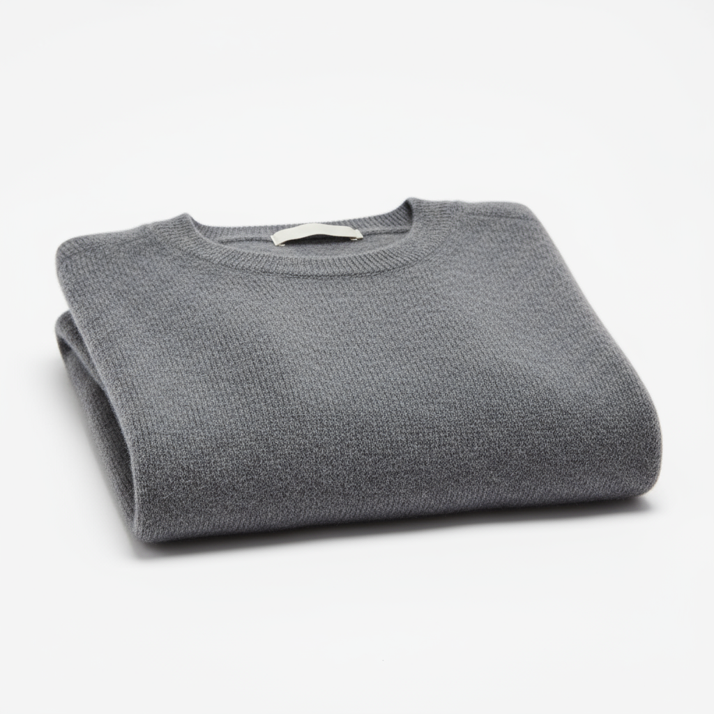 Свитер из кашемира серый