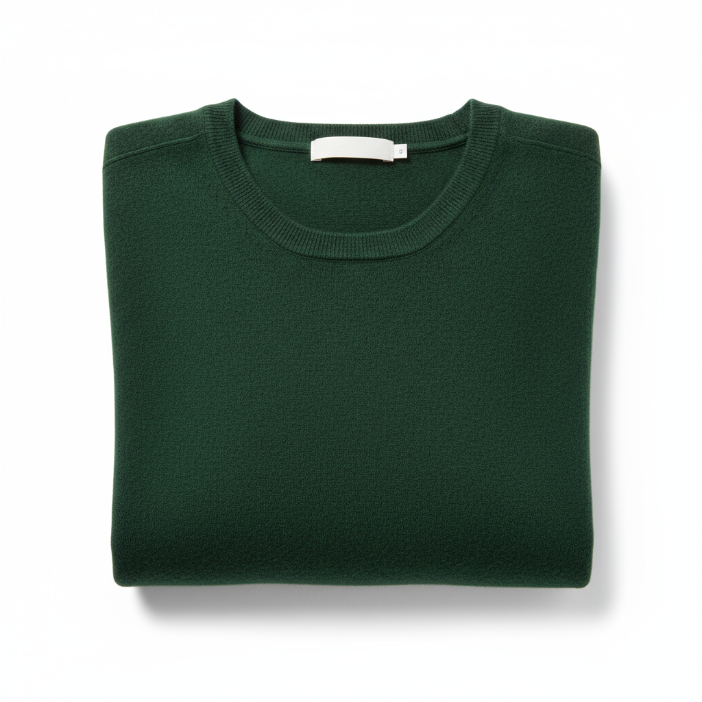 Свитер из кашемира темно-зеленый